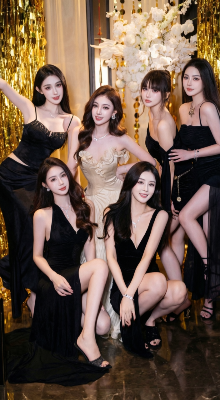 华丽的轻奢派对写真｜一键生成同款 - 作品图1