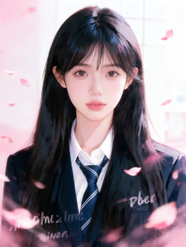 樱花动漫风格写真 - 主图(AI艺术作品)