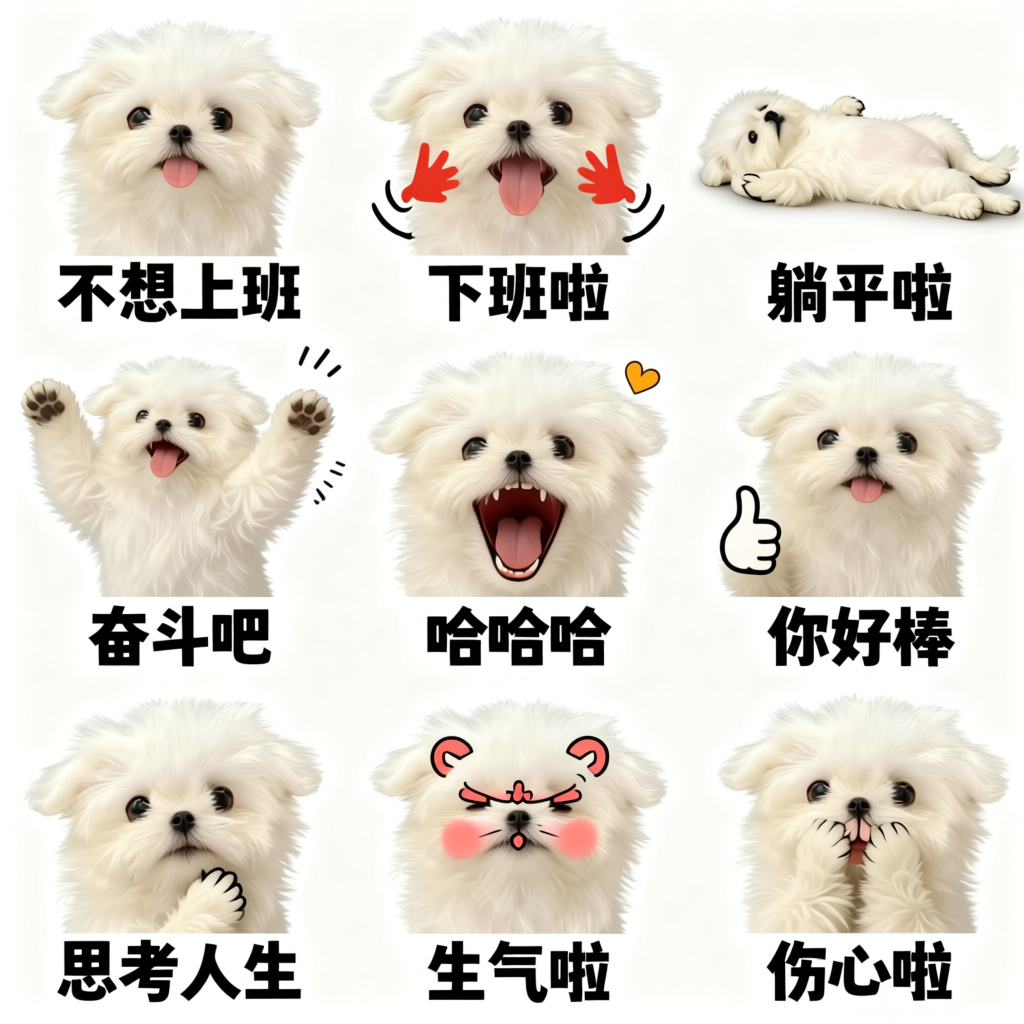 Ai萌宠趣味表情包 - 作品图1