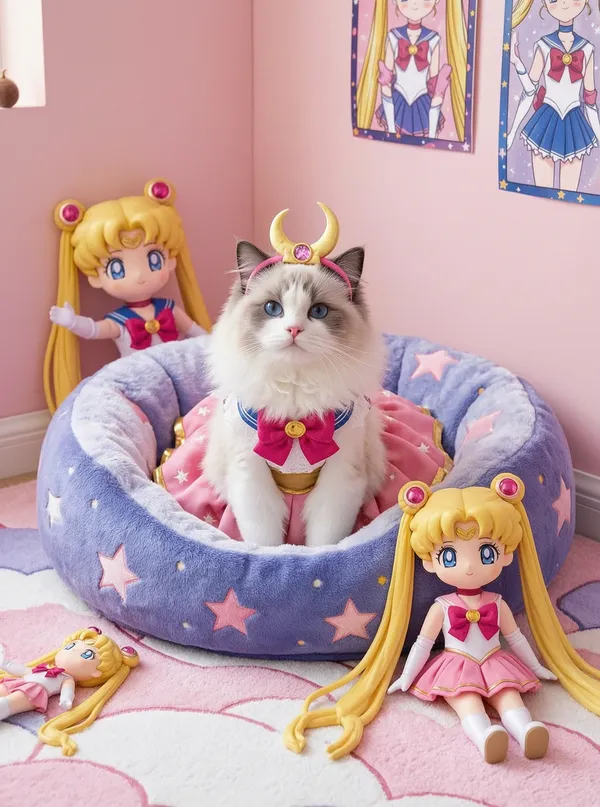 美少女战士🐱|上传照片做同款 - 主图(AI艺术作品)