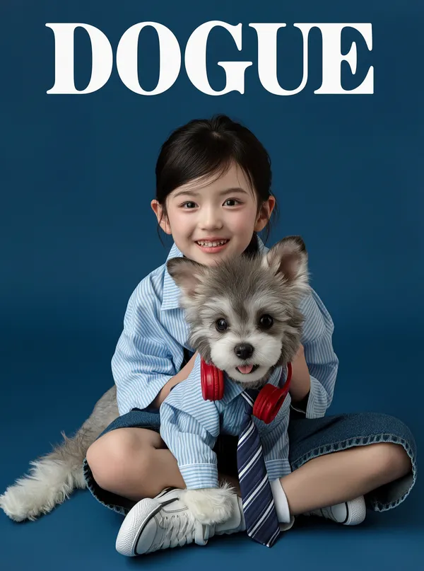 人宠杂志合影｜一键做同款DOGUE高级封面✨ - 主图（AI艺术作品）