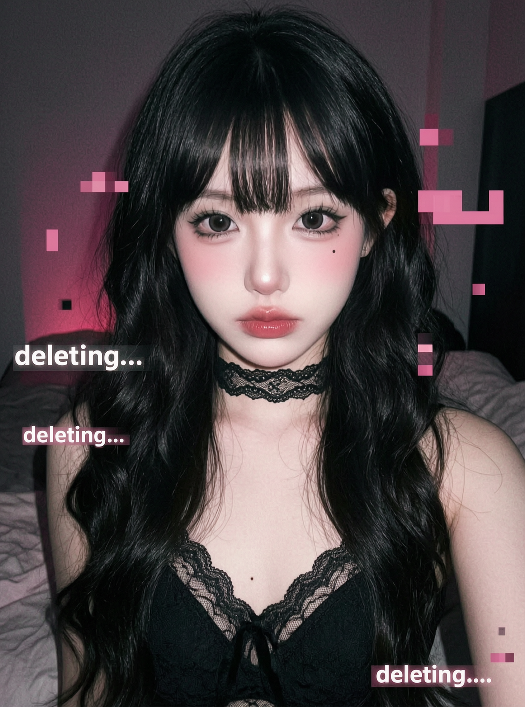 暗黑软妹风自拍✨️女生写真做同款 - 作品图1