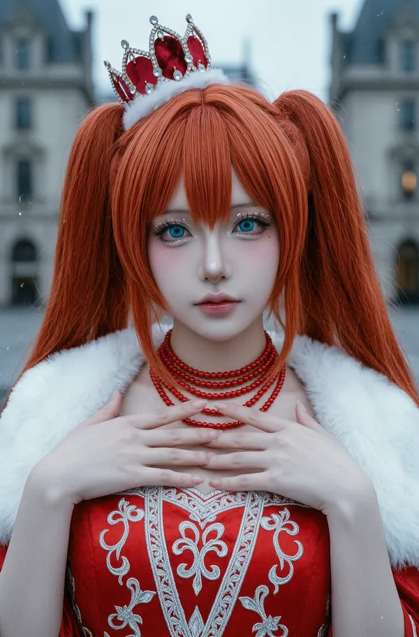 二次元cos明日香写真 | 一键get同款照片 - 主图（AI艺术作品）