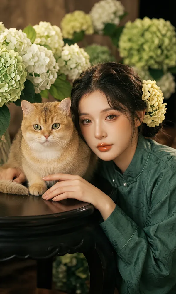 新中式宠物写真 | 一键get同款 - 主图(AI艺术作品)