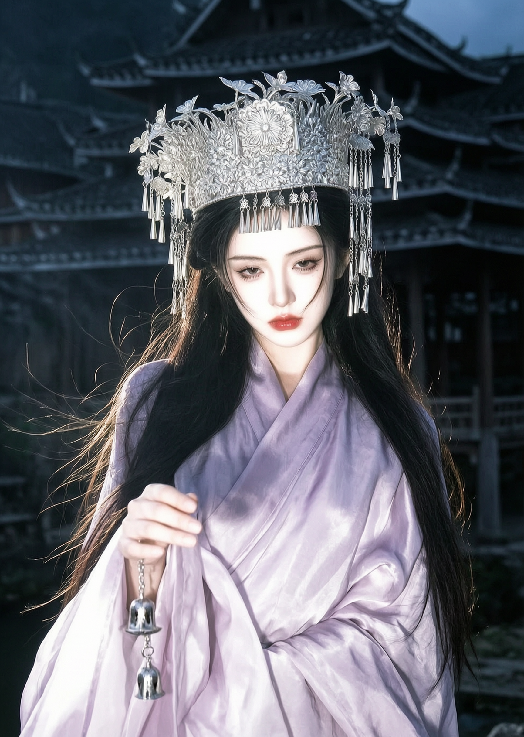 清冷紫调苗族鼓楼写真 | 替换照片一键get - 作品图1