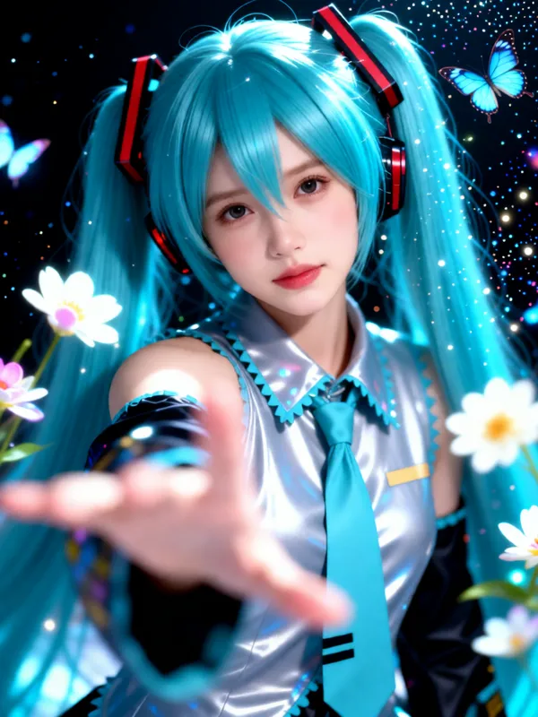初音未来cosplay - 主图(AI艺术作品)