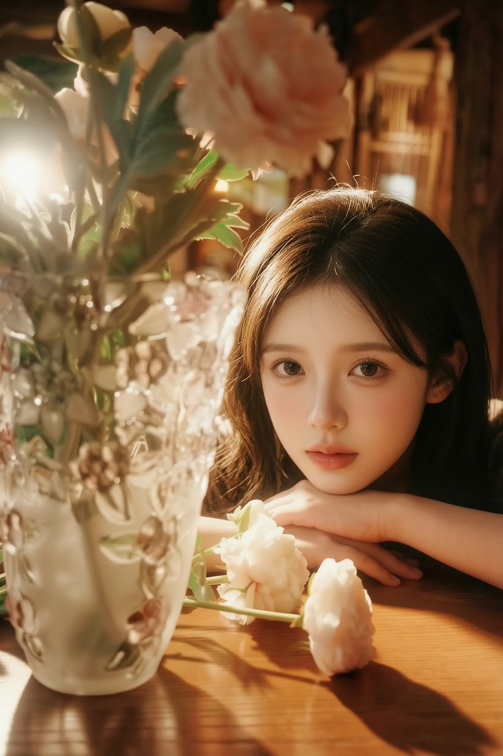 复古梦核感少女写真🔥用Wan2.7拍同款 - 作品图1