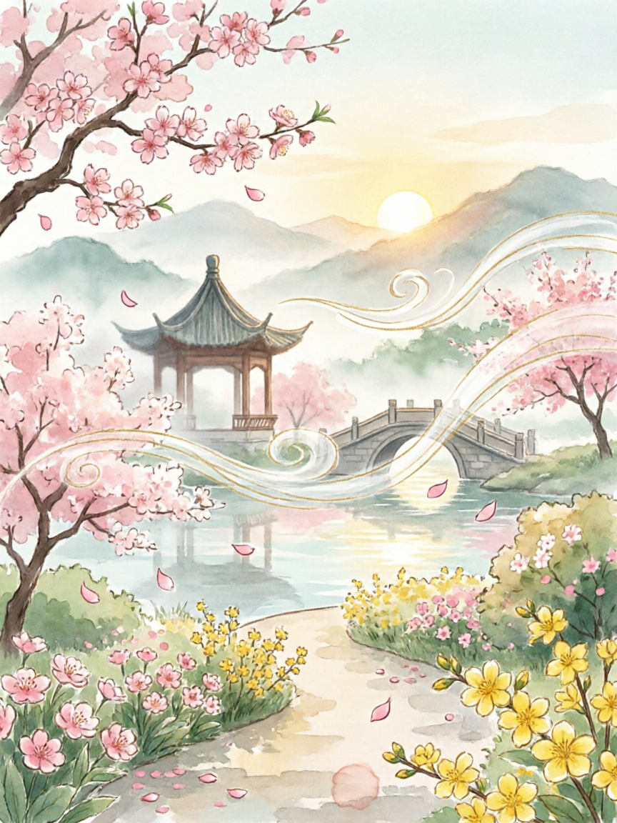 春天的海报🌸春风似剪刀 - 作品图1