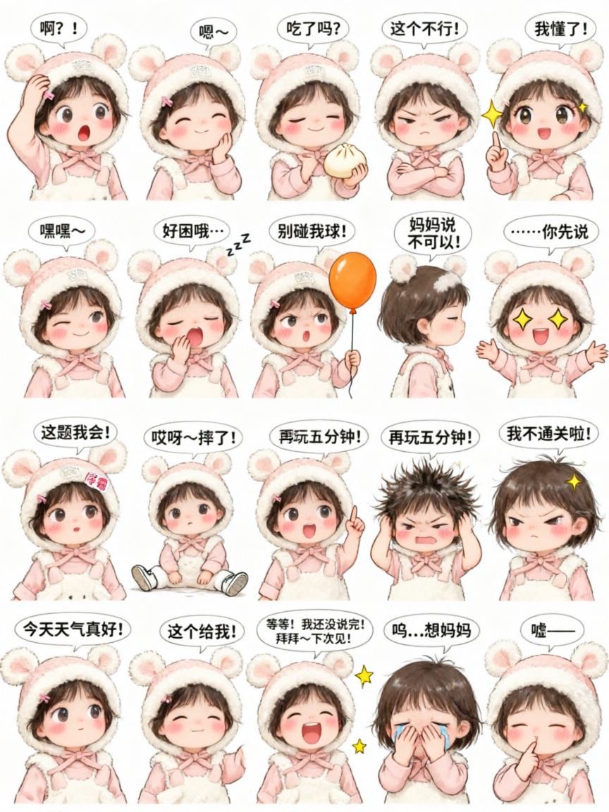 萌娃可爱表情包 - 作品图3