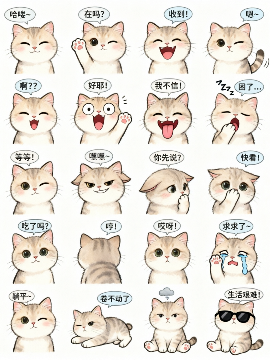 萌宠可爱卡通表情包❤️  - 作品图3