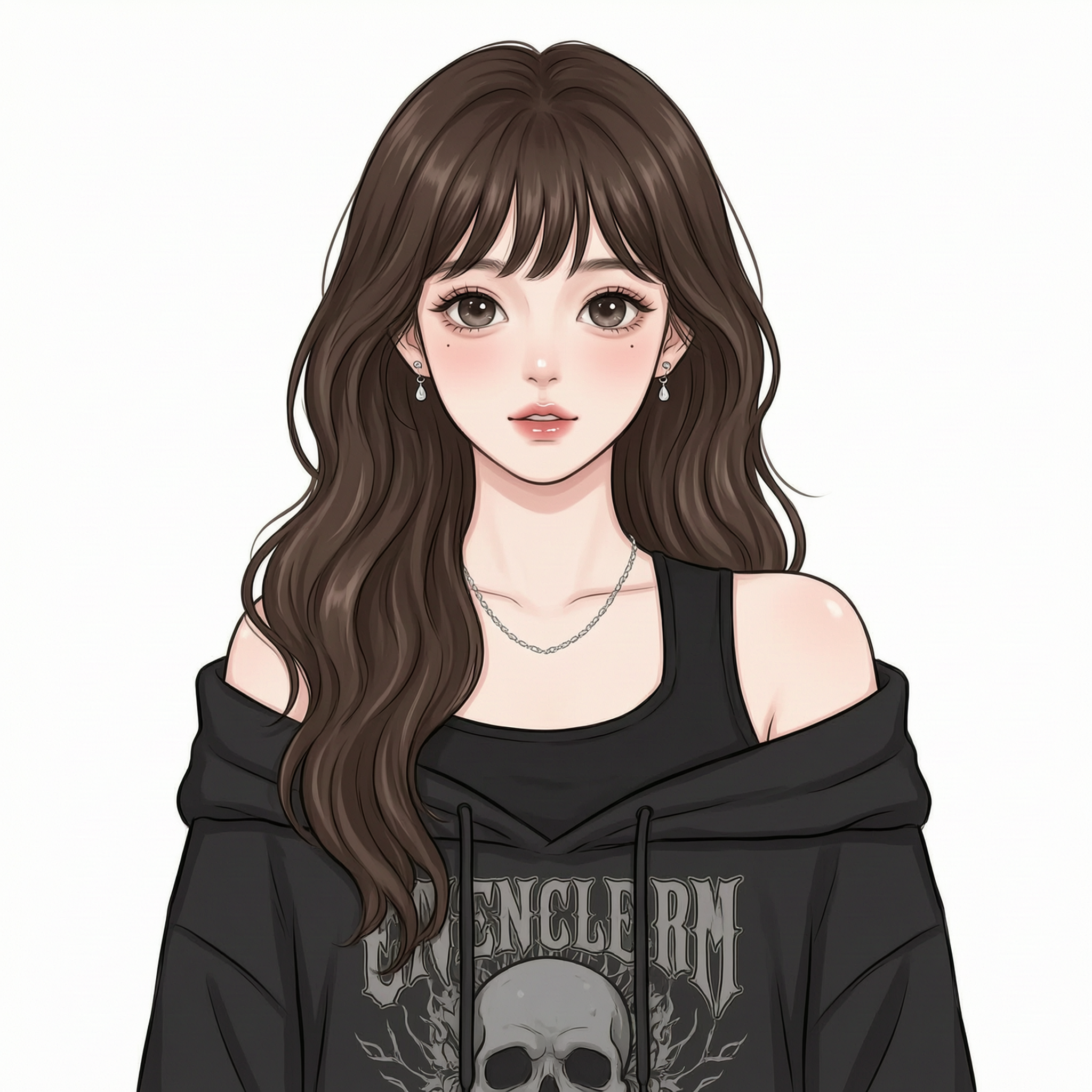 温柔甜酷二次元插画头像 - 作品图1