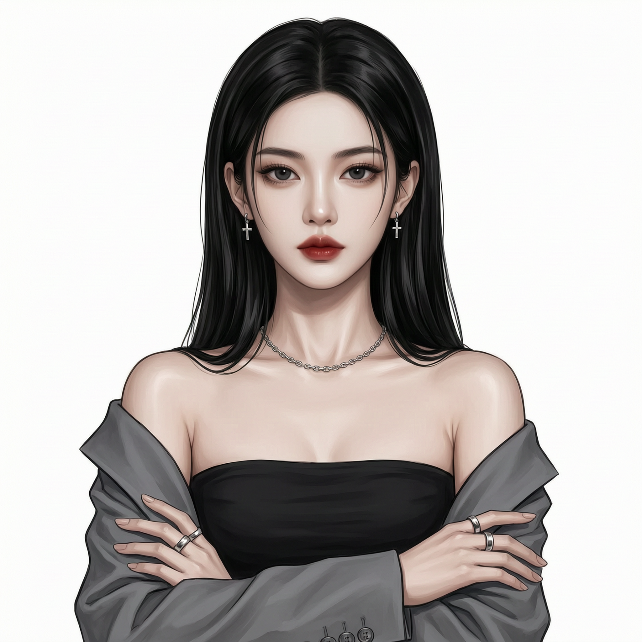 冷艳御姐漫画头像 - 作品图1