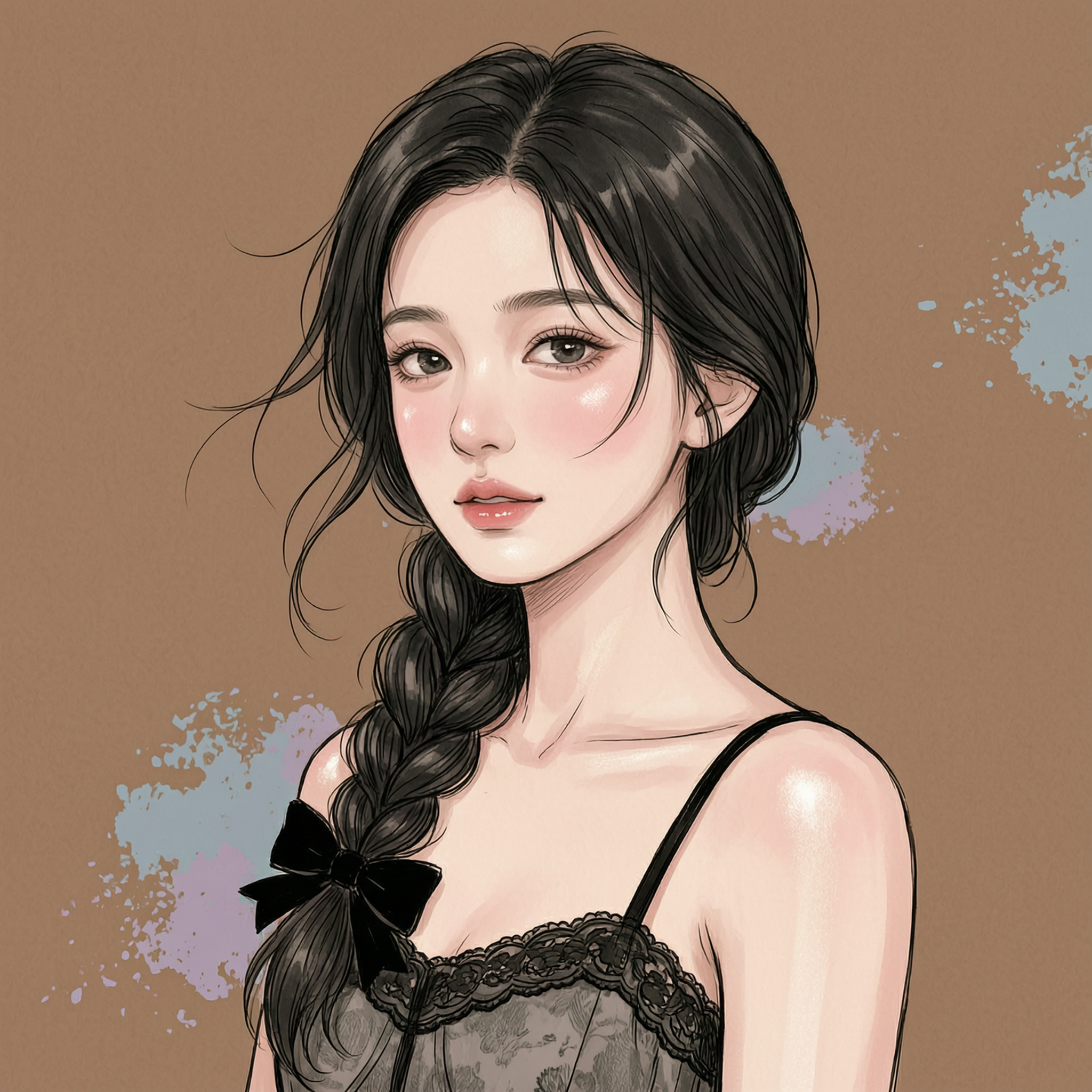 二次元漫画女头 - 作品图1