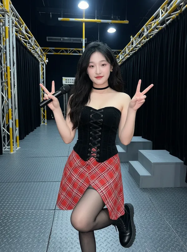 韩女团后台通道饭拍写真 一键同款 - 主图(AI艺术作品)
