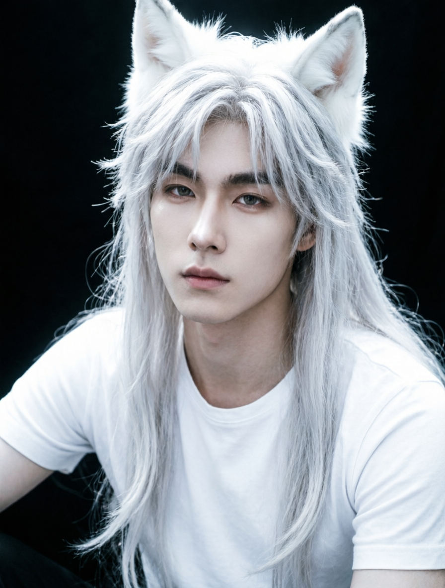 🐺银发少年｜二次元画风｜男生写真✨ - 作品图1