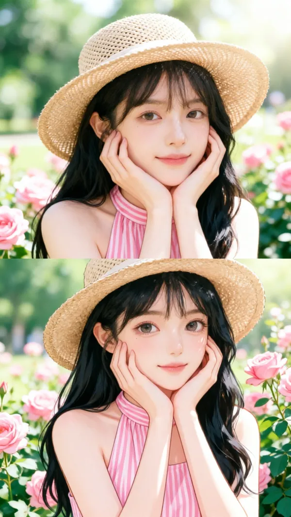 📸两宫格｜二次元拼贴｜上传图片当主角 ✨ - 主图（AI艺术作品）