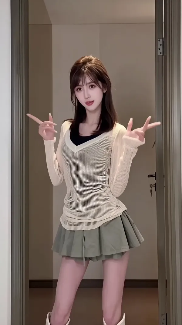 Wan2.7|悬溺慢摇卡点舞💃一键跟跳💃 - 主图(AI艺术作品)