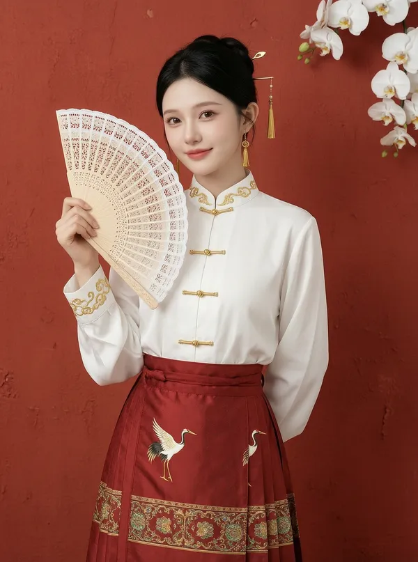 「新中式国风马面裙写真」上传女生照片做同款 - C作品