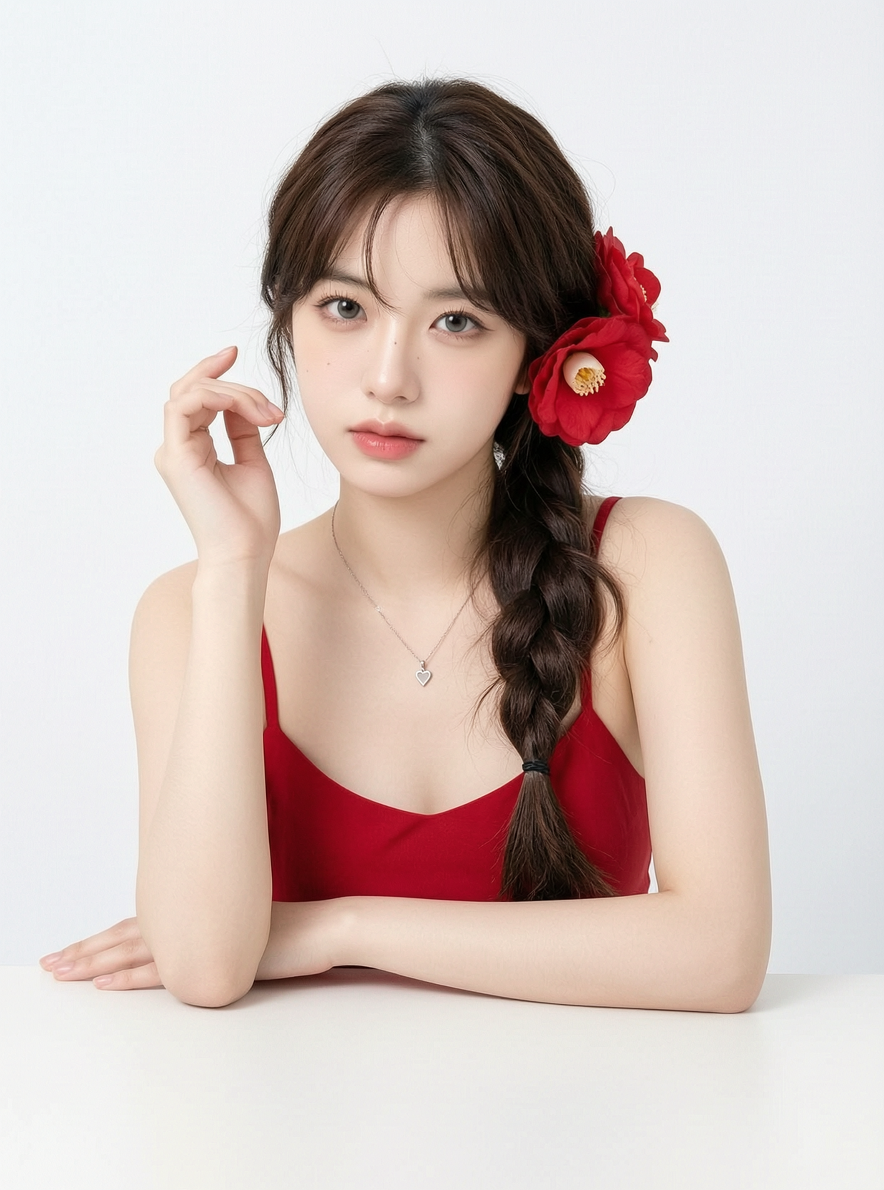 韩系纯欲氛围感女生写真🌹一键导入照片轻松做同款 - 作品图1