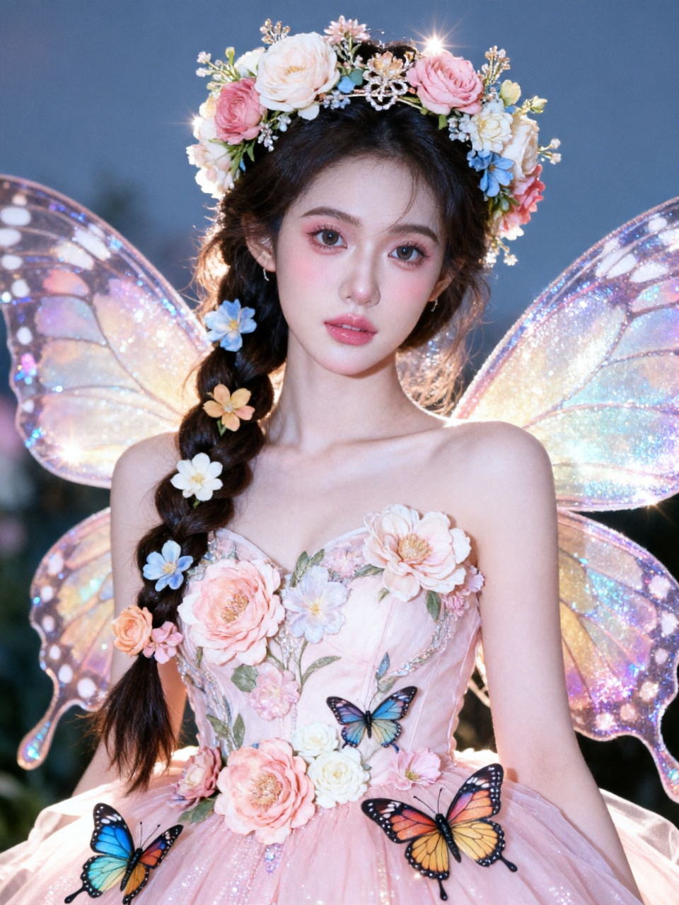 蝴蝶仙子造型|上传女生照片get - 作品图1