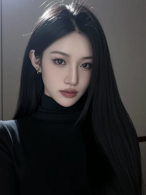 暗调清冷氛围感写真|上传女生照片做同款 - C作品