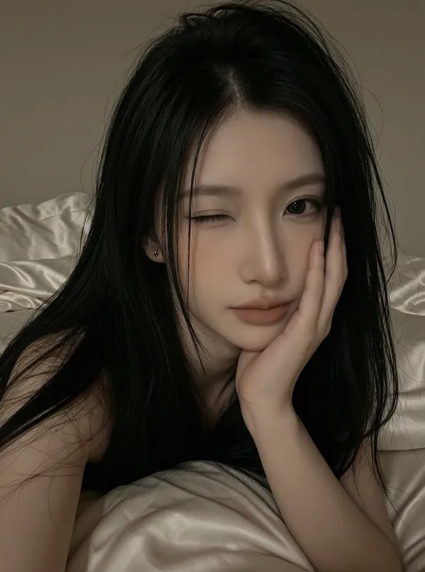 暗调慵懒私房情绪人像写真|上传女生照片做同款 - C作品