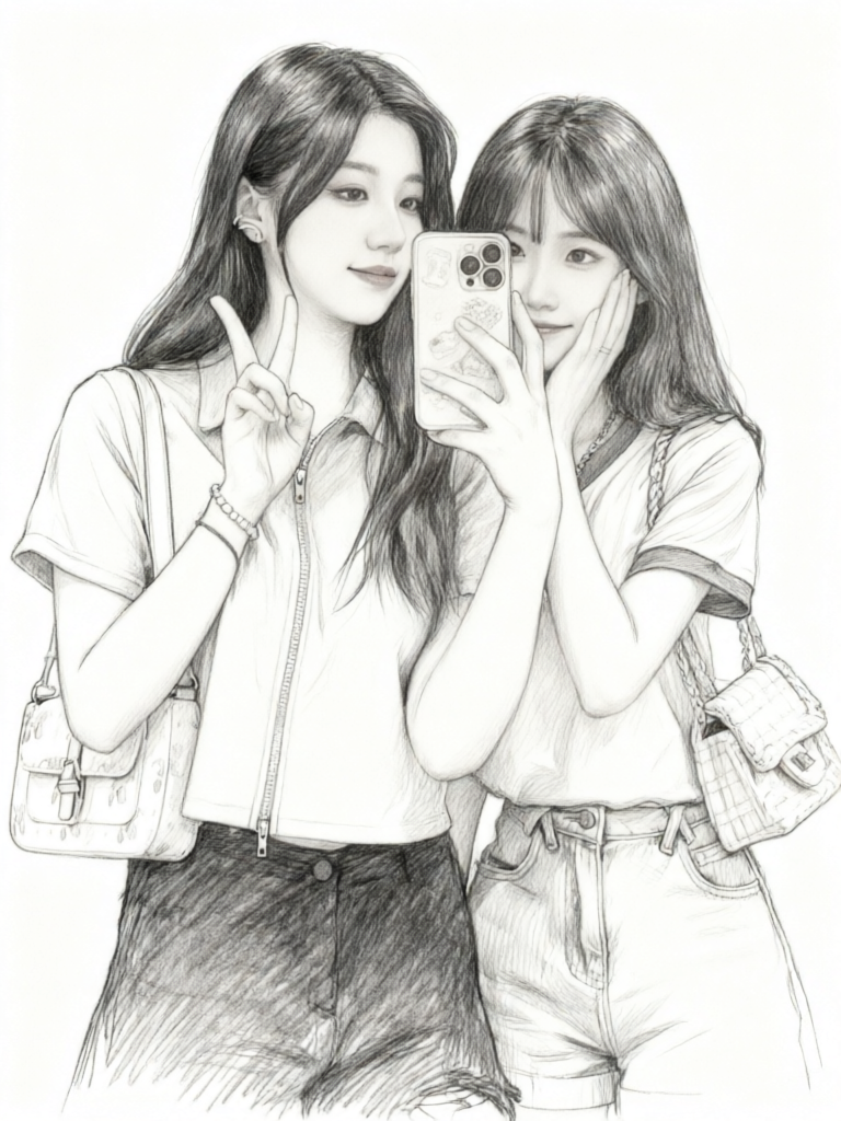 Al铅笔素描画 - 作品图1
