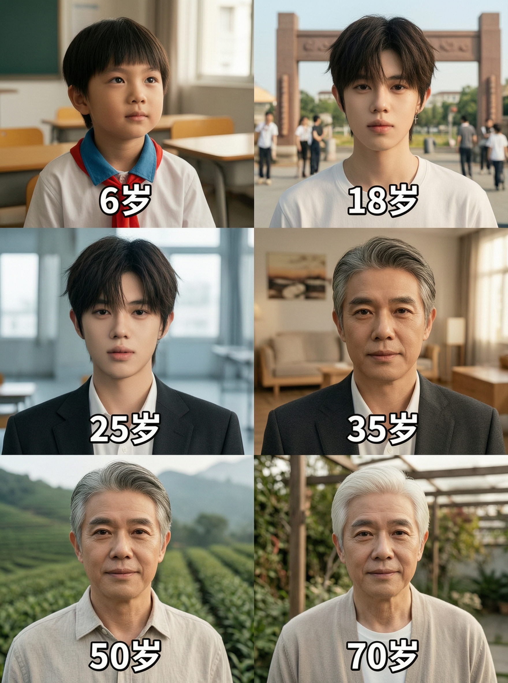 超🔥不同年纪变化对比 - 作品图1