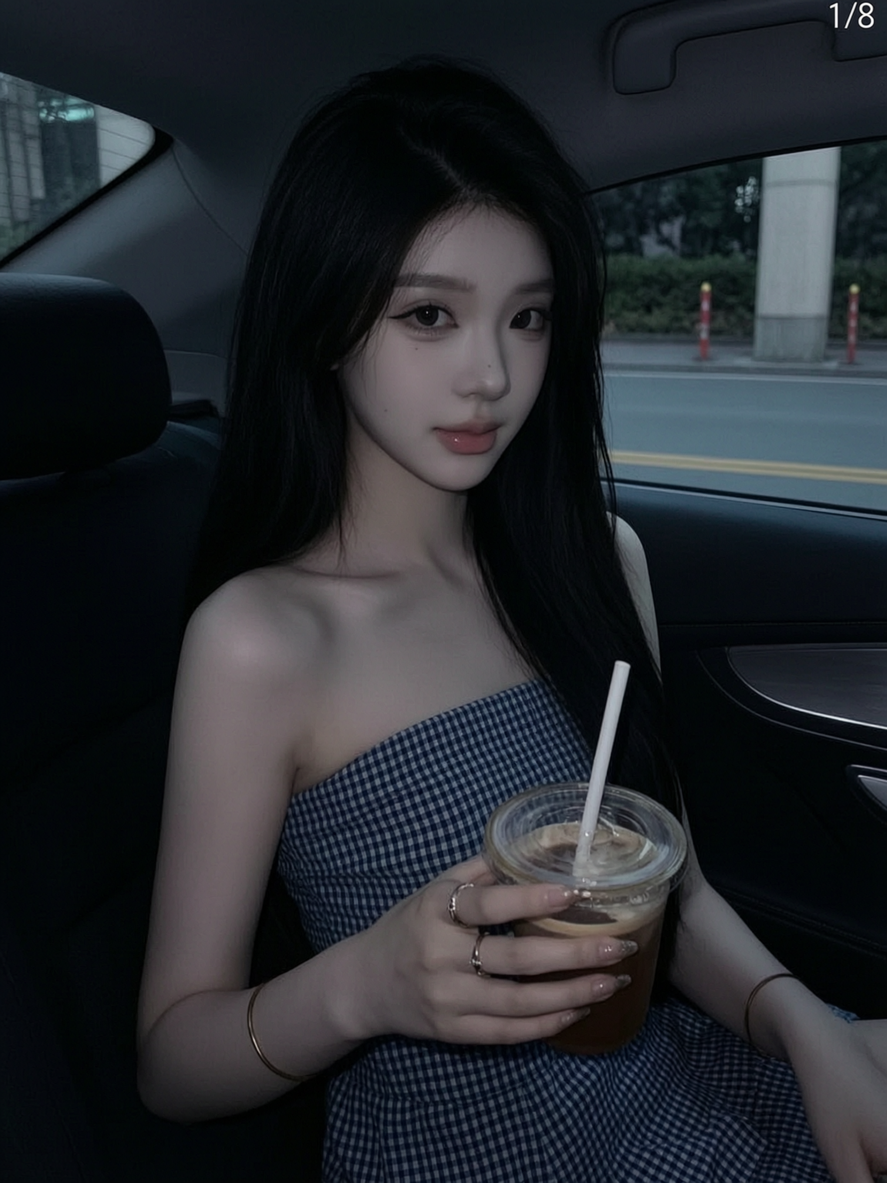 氛围感少女｜替换自己的图片即可生成同款 - 作品图1