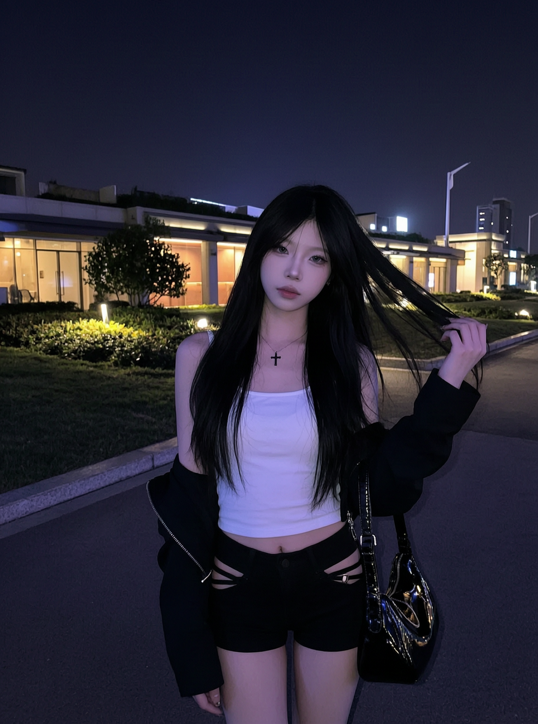 酷飒都市风的夜晚大片｜替换自己的照片即可生成同款 - 作品图1