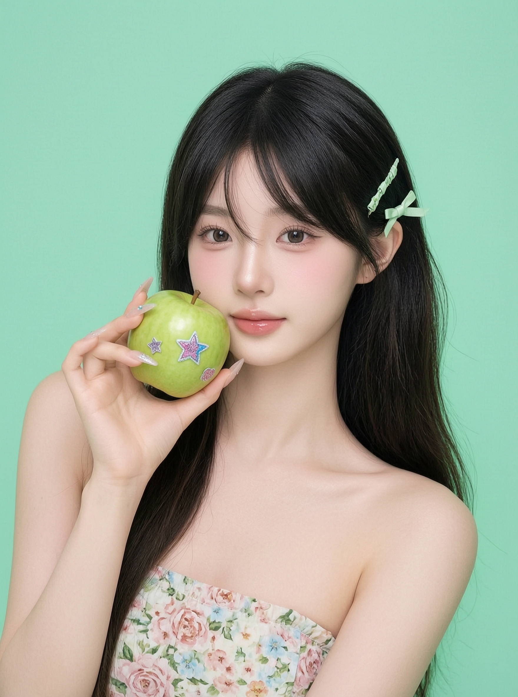 青苹果甜妹写真照🍏做同款 - 作品图1