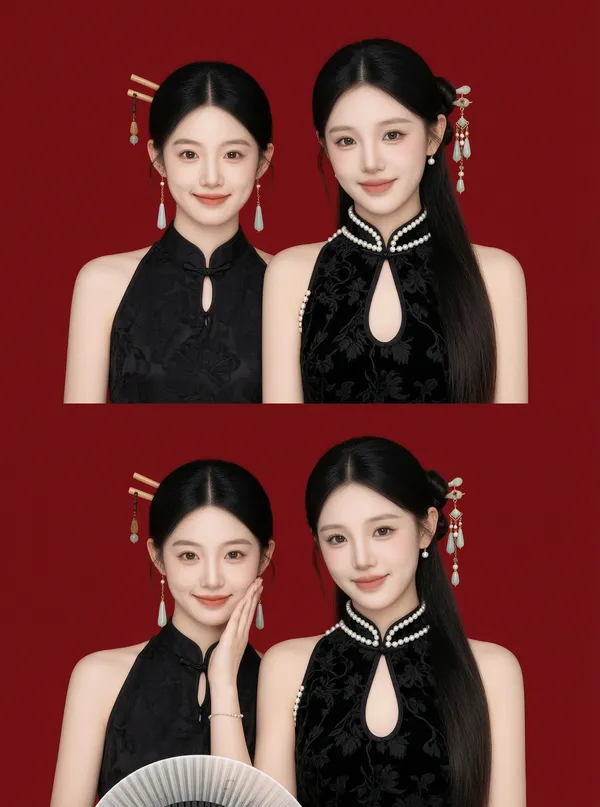 新中式气质闺蜜写真照✨️做同款 - C作品