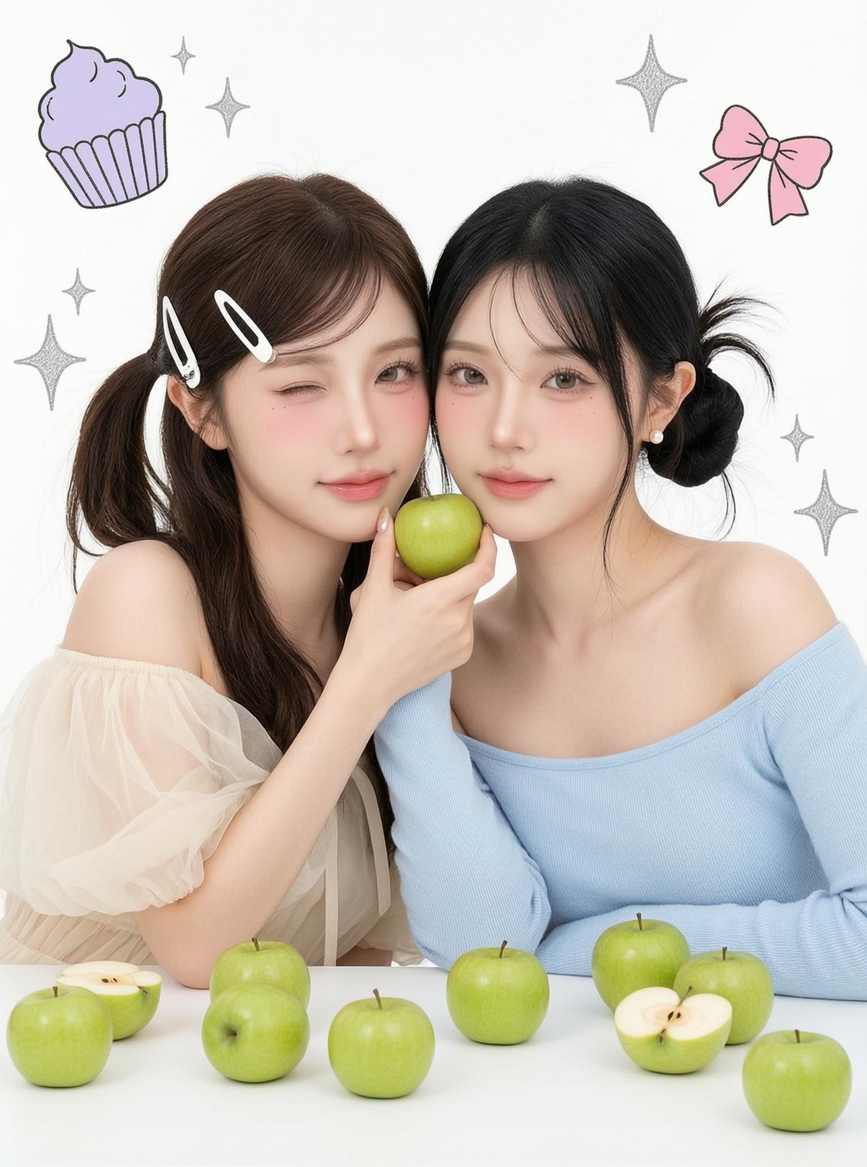 动漫清新闺蜜写真照✨️做同款 - 作品图1