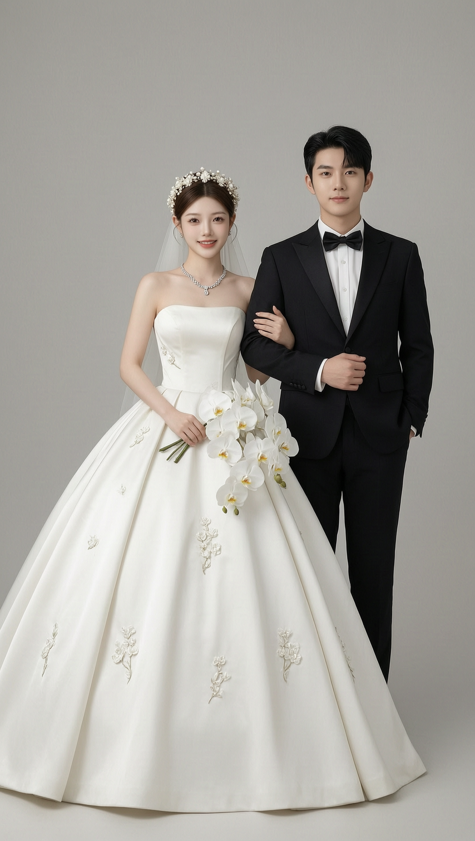 清新蝴蝶兰婚纱照✨️做同款 - 作品图1