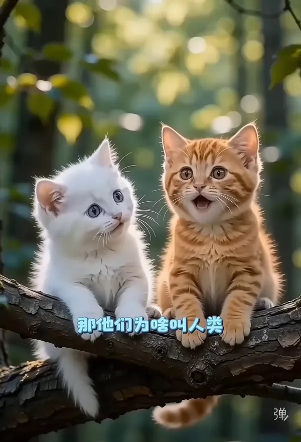 萌宠猫咪｜猫咪对话 - 主图（AI艺术作品）