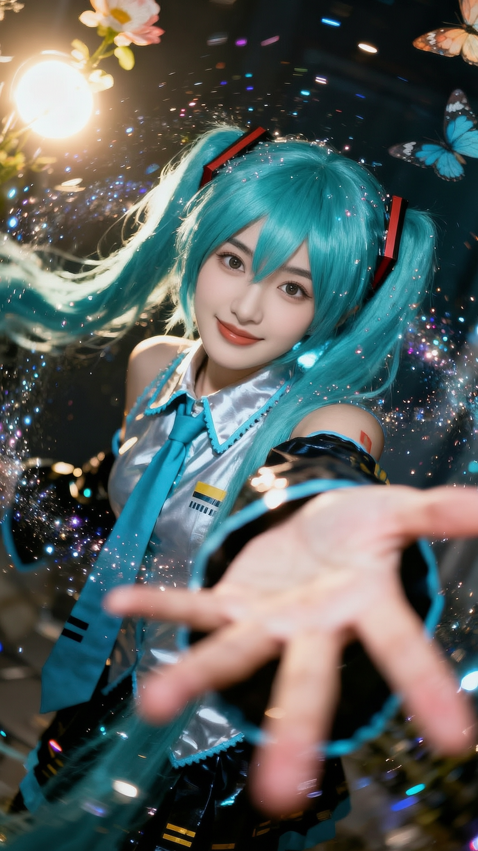 🔥初音 cos 氛围感大片｜传图换脸一键解锁 - 作品图1