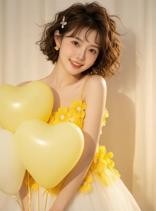 元气甜妹写真，把快乐定格在镜头里✨｜一键生成 - 主图（AI艺术作品）