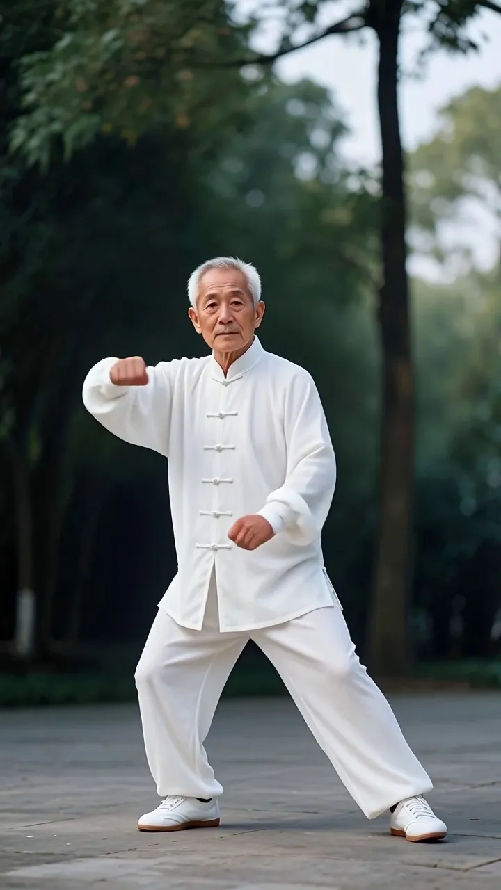 🧘动作模仿｜太极拳 舒缓静心 - 作品图1