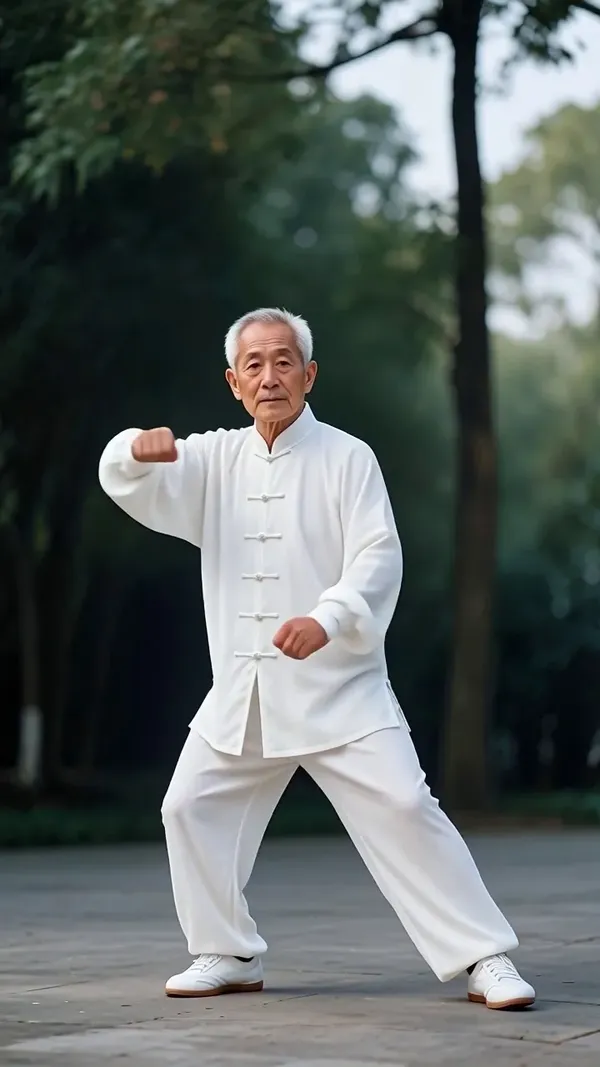 🧘动作模仿｜太极拳 舒缓静心 - 主图（AI艺术作品）
