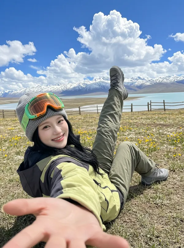 户外旅行松弛感·旷野自由感写真 | 上传女生照片做同款 - 主图(AI艺术作品)
