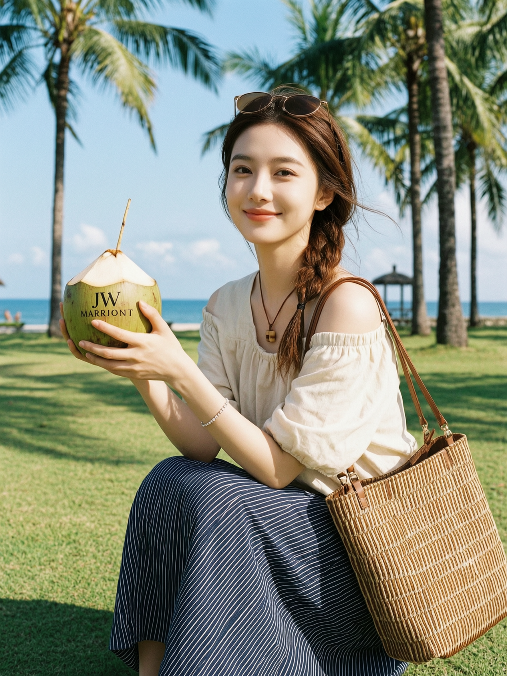海边度假生活感随拍 | 上传女生照片做同款 - 作品图1