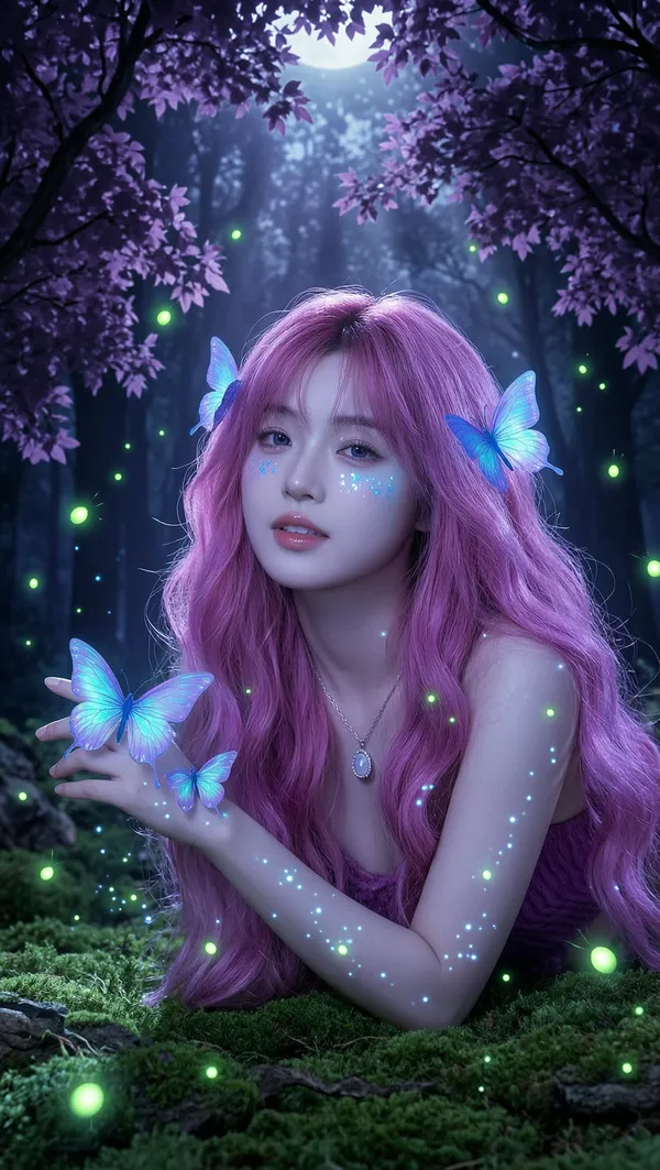 夏天比备·梦幻夏夜精灵写真|女版传图一键get同款 - C作品