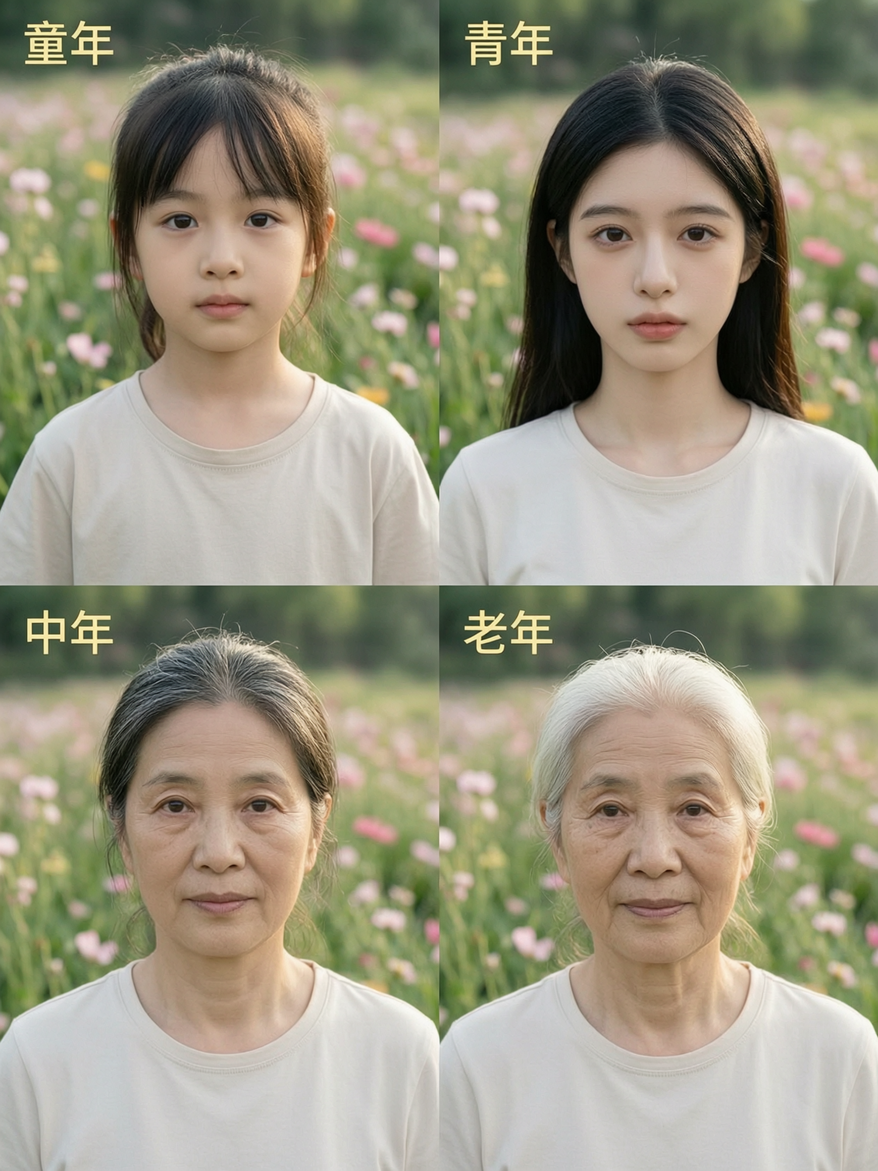 上传图片一键get四格年龄变化图 - 作品图1