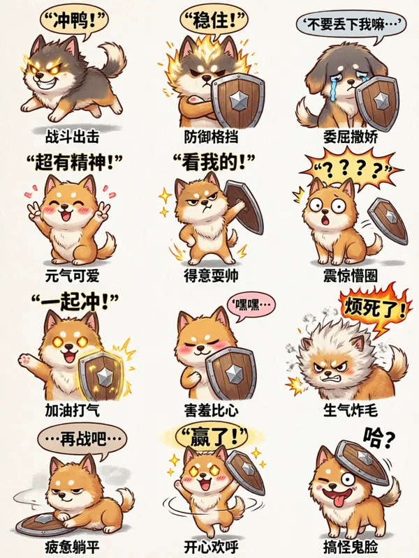 萌宠表情包|🔥一键生成同款 - 主图（AI艺术作品）