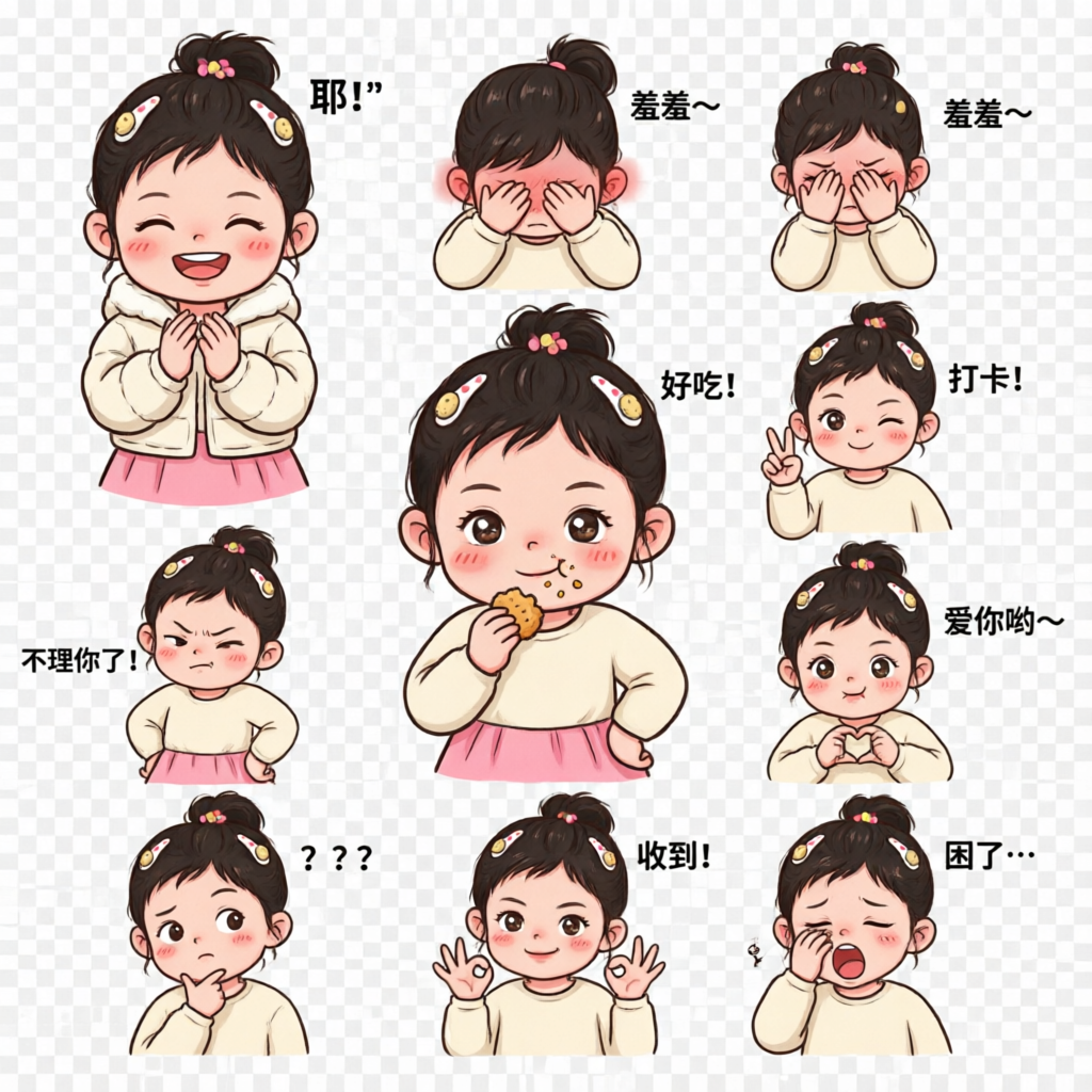 萌娃表情包 - 作品图1