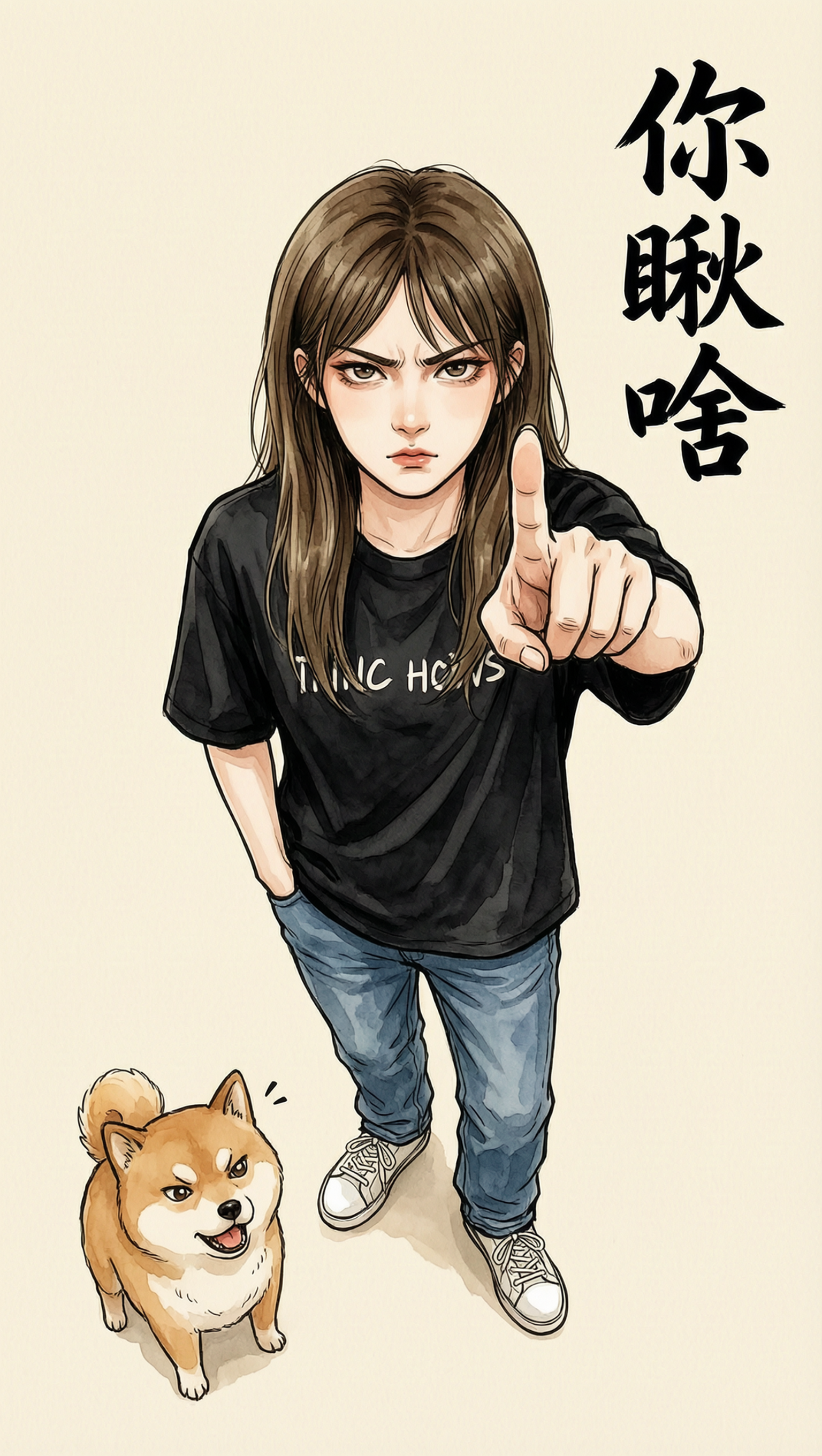 「Wan2.7」AI你瞅啥?漫画风写真(男女通用) - 作品图1