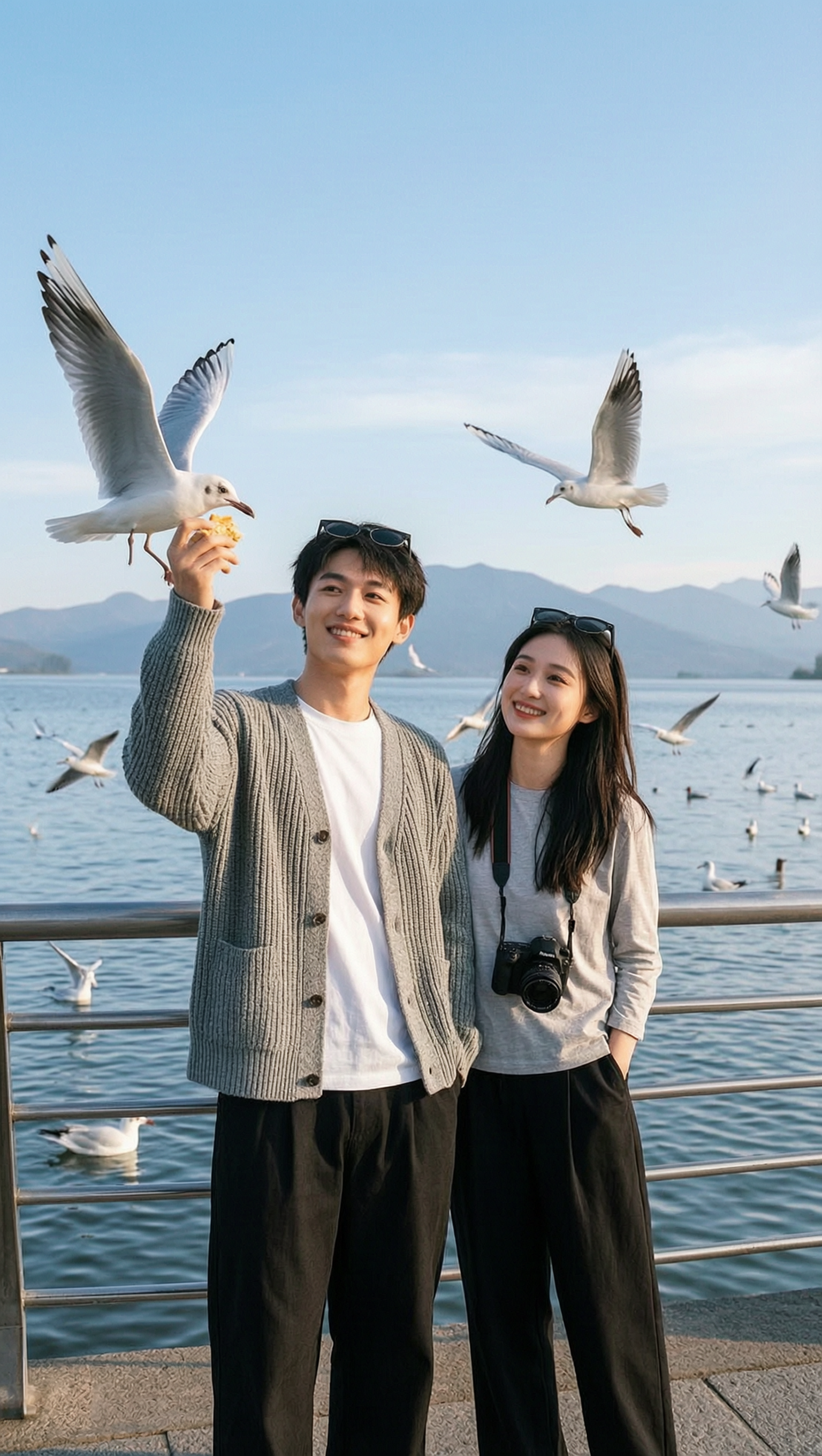 🕊️旅行打卡 湖畔海鸥治愈人像同款 - 作品图1