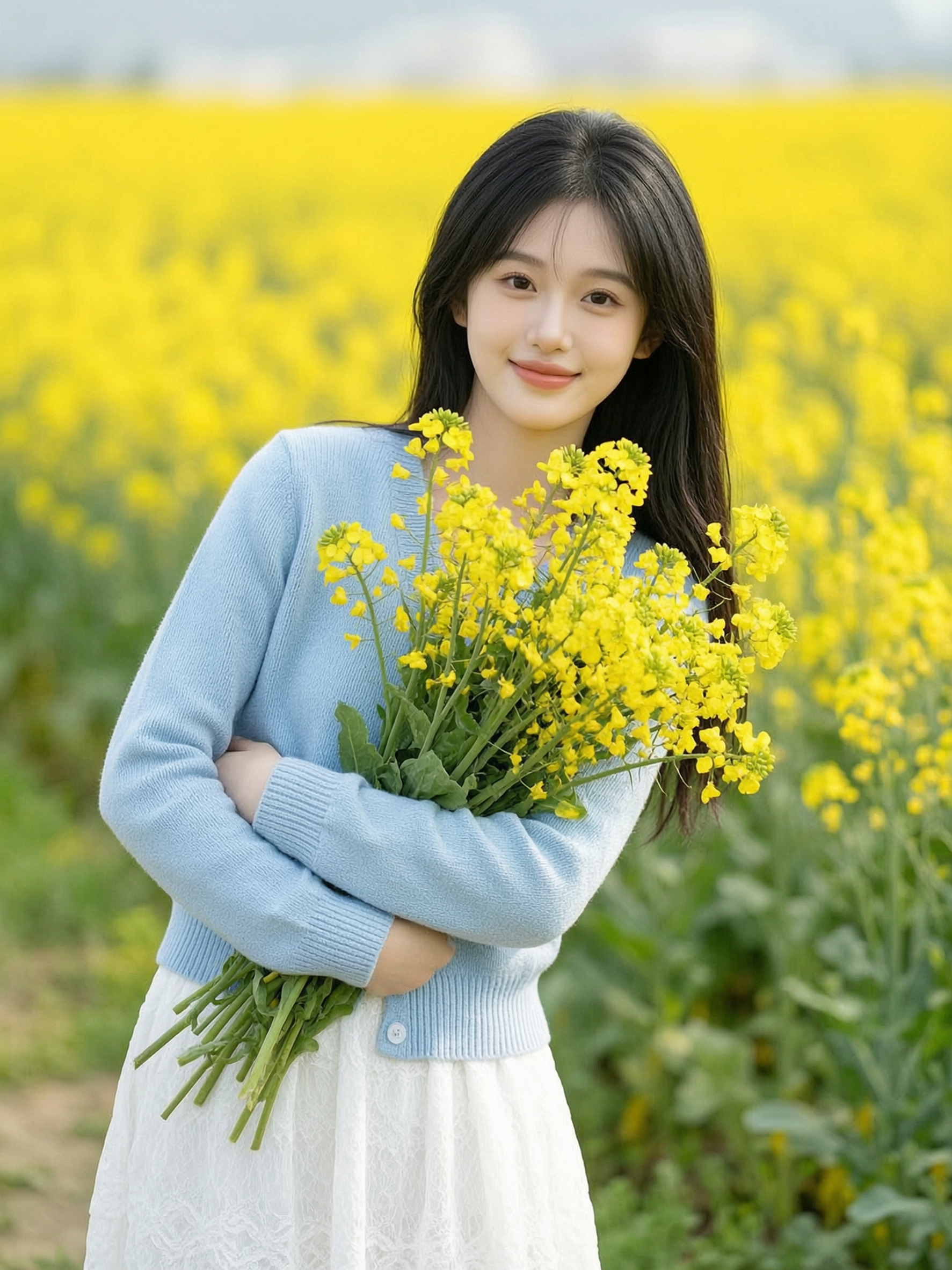 清新治愈春日田园写真|上传一张女生照片得同款 - 作品图1