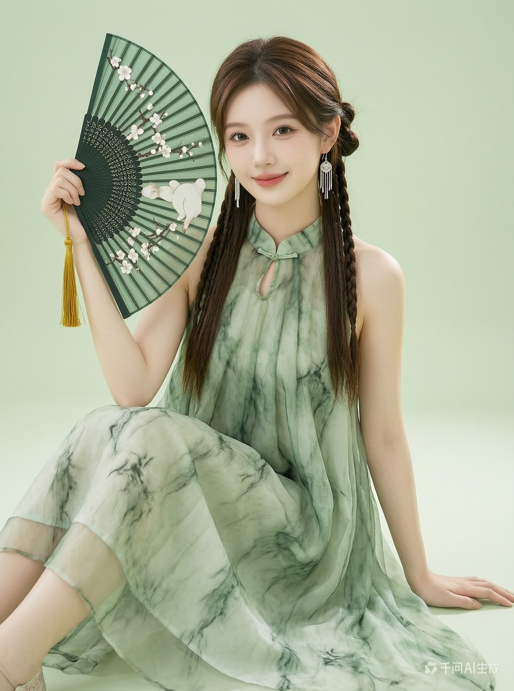 清新柔美新中式国风写真|上传女生照片得同款 - 作品图1
