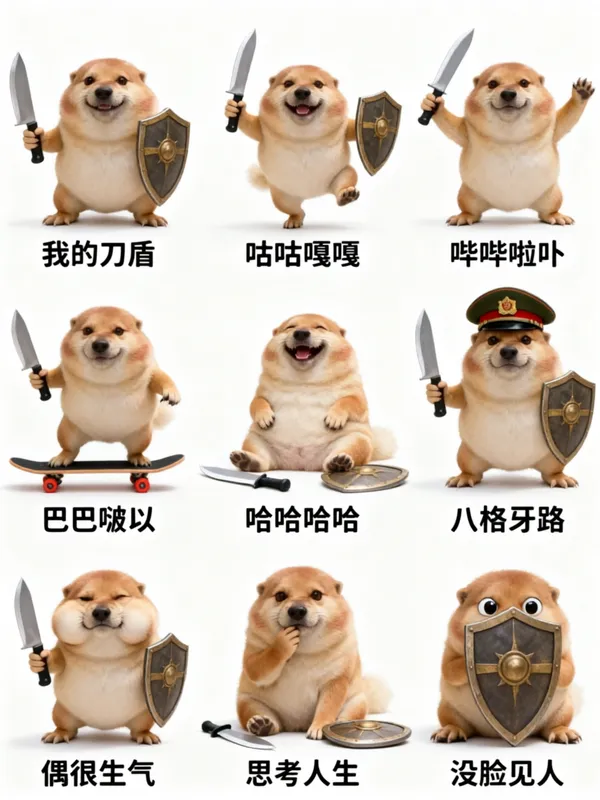 一键生成刀盾狗表情包 - C作品